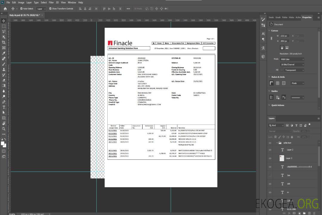 Modèle de relevé bancaire India Finacle facile à remplir au format Word et PDF template Modèle de relevé bancaire India Finacle facile à remplir au format Word et PDF template